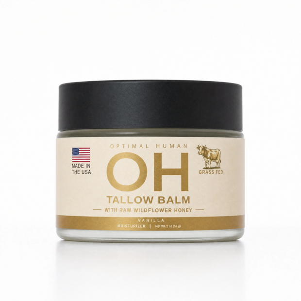 Grass-Fed Tallow Balm With Raw Honey