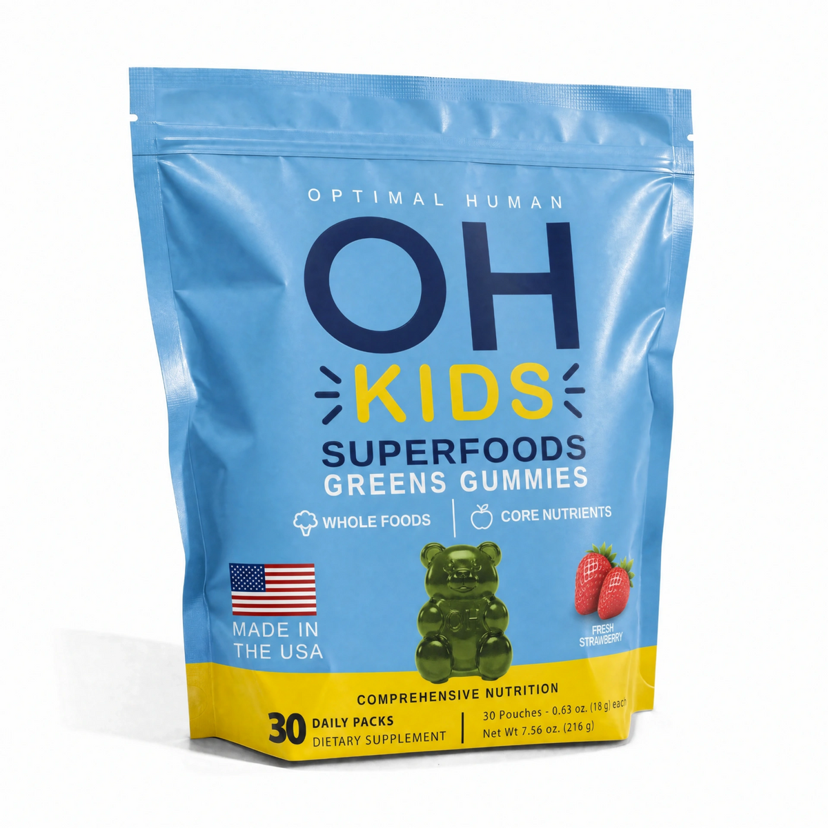 Superfood Greens Gummies for Kids (30 Day Supply)
