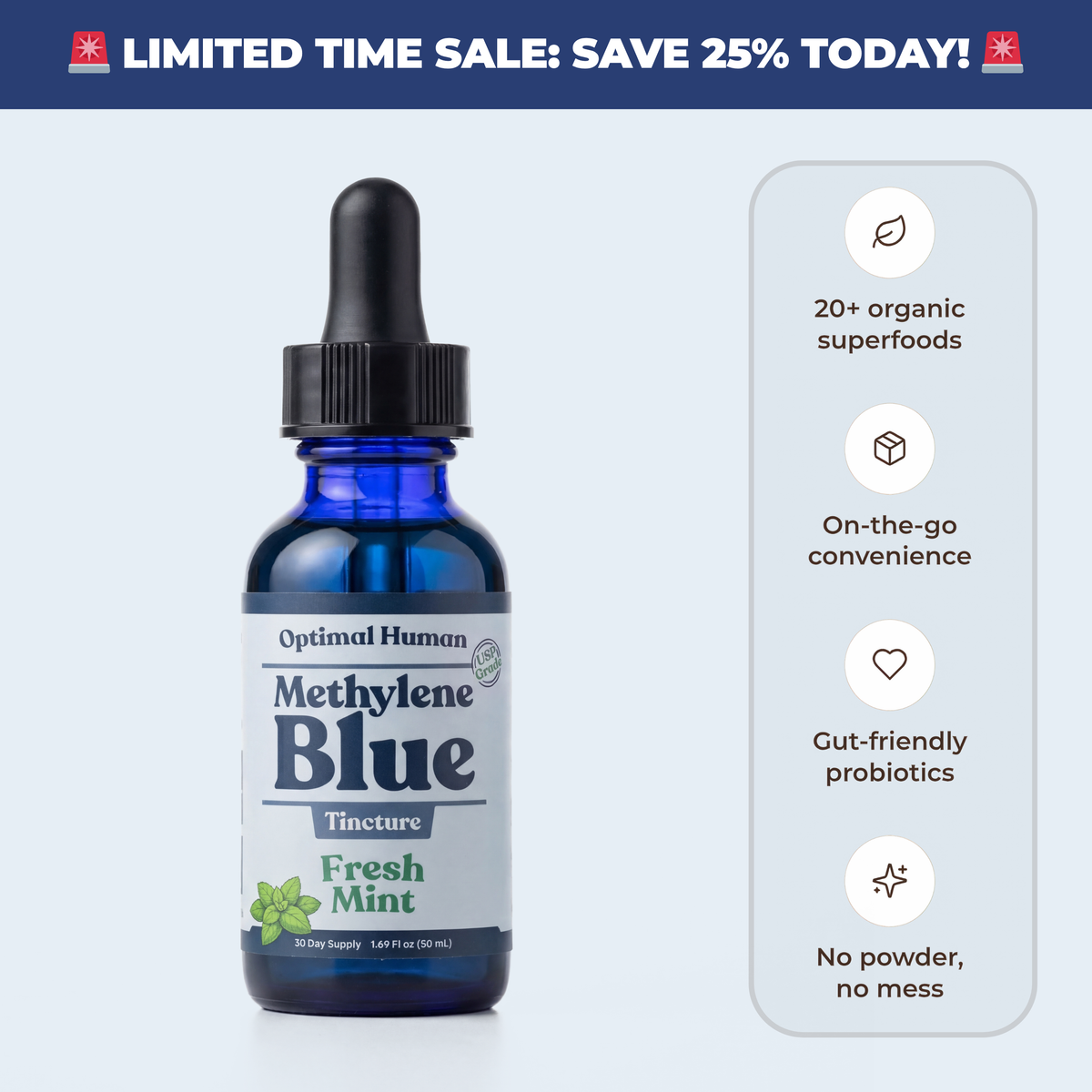 Methylene Blue 10mg/1mL Tincture