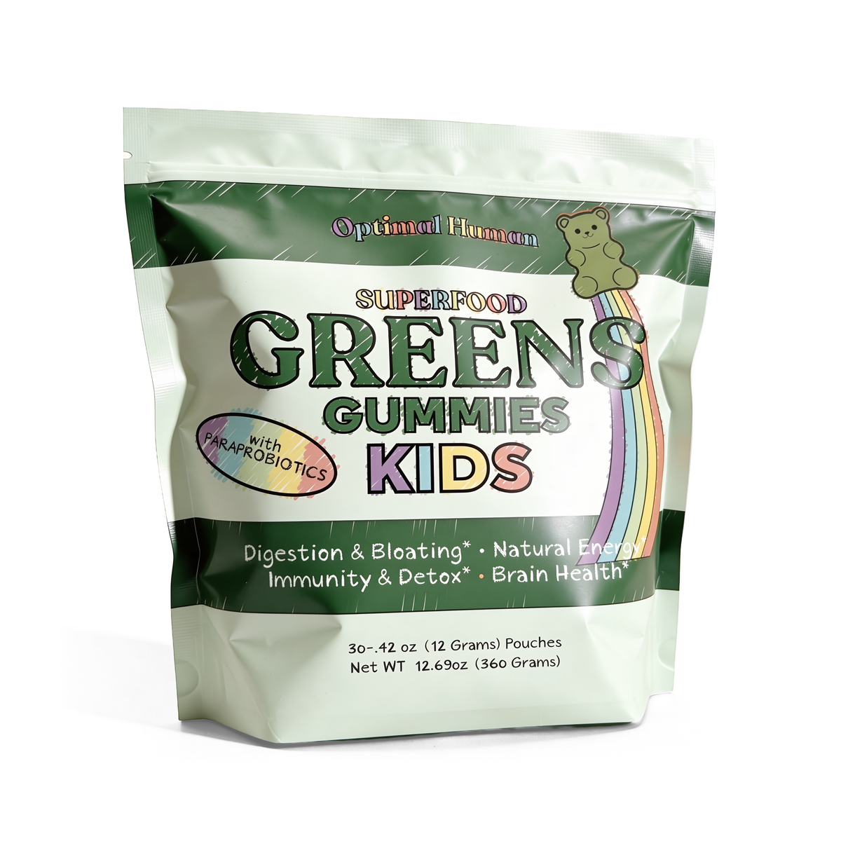 Optimal Human - Superfood Greens Gummies for Kids
