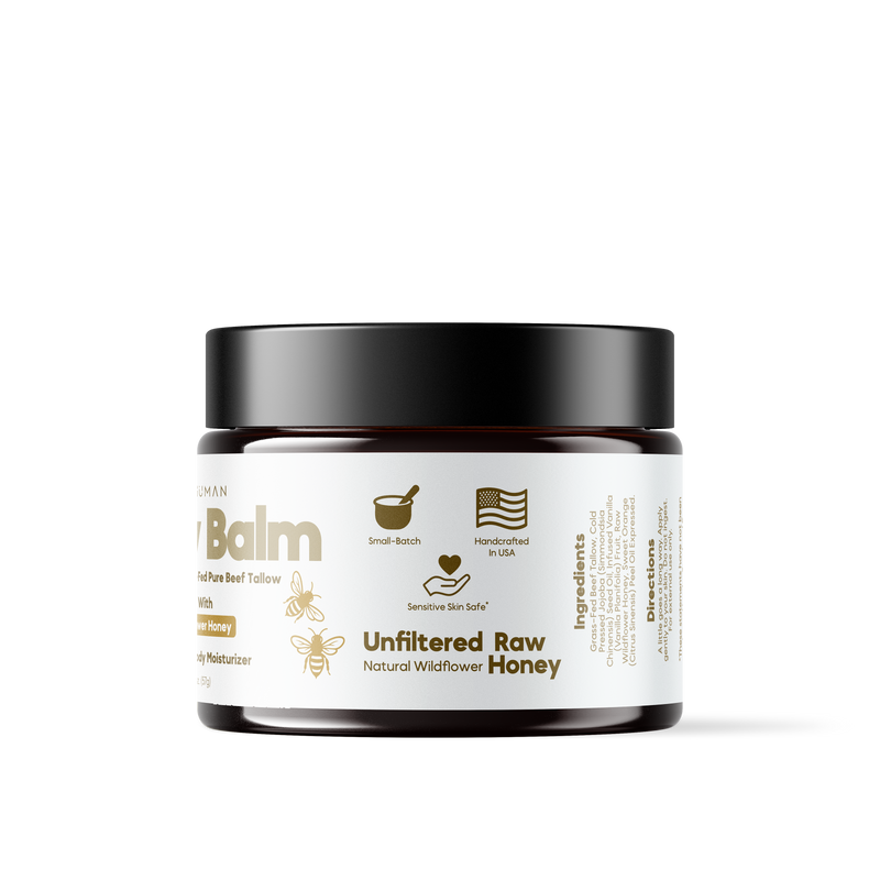 Grass-Fed Tallow Balm With Raw Honey