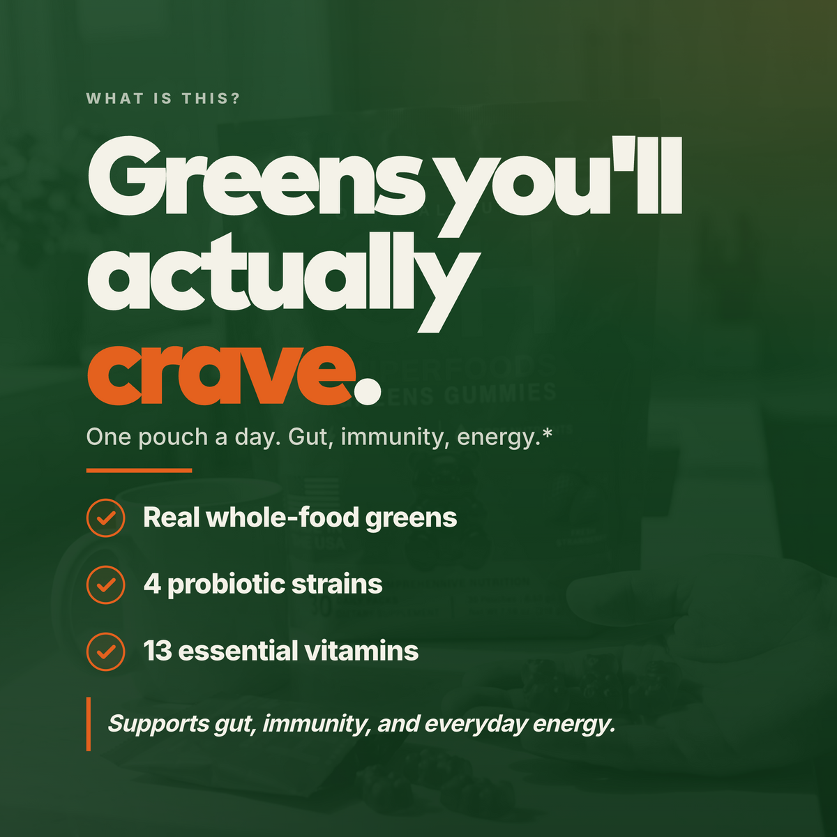 Superfood Greens Gummies (30 Day Supply)