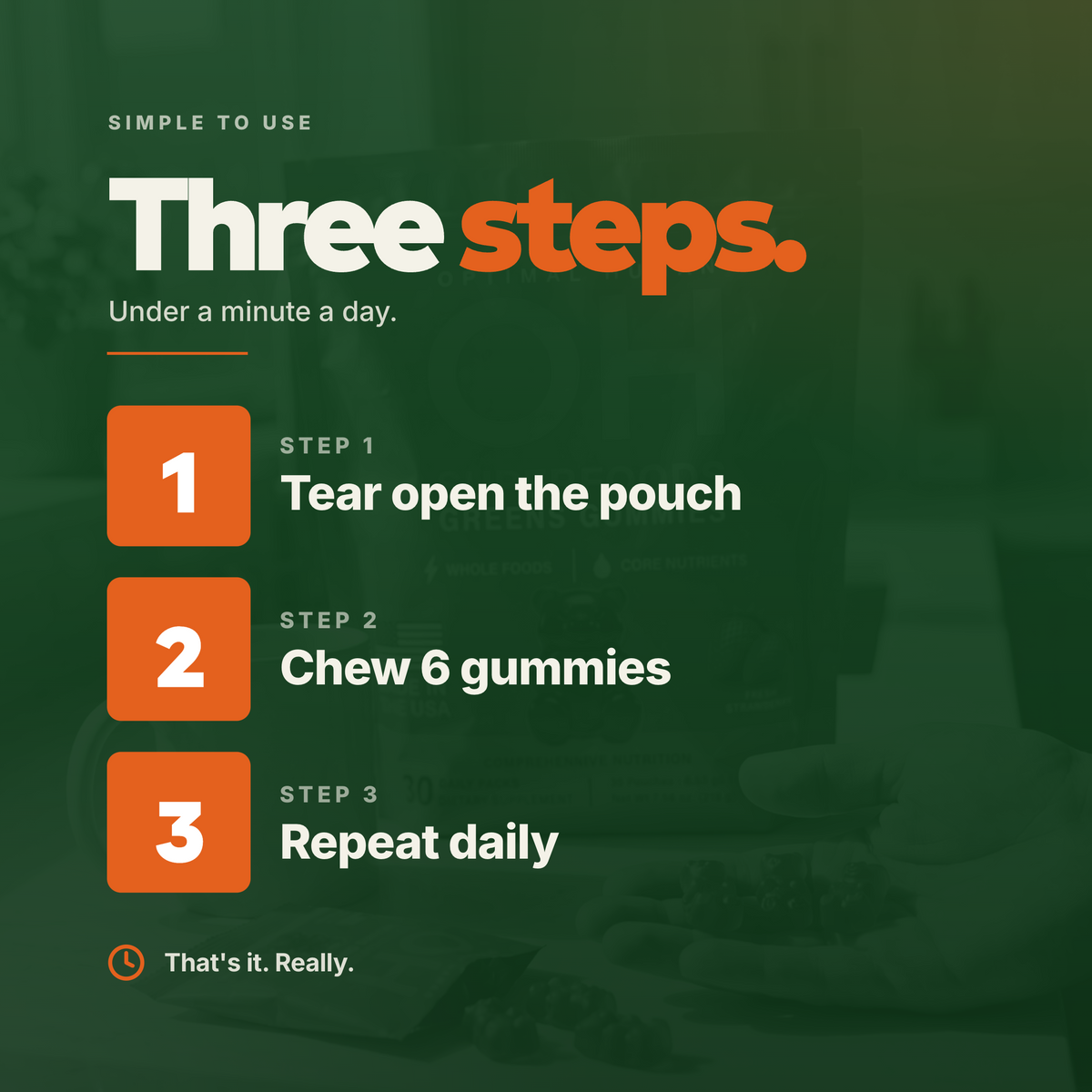 Superfood Greens Gummies (30 Day Supply)