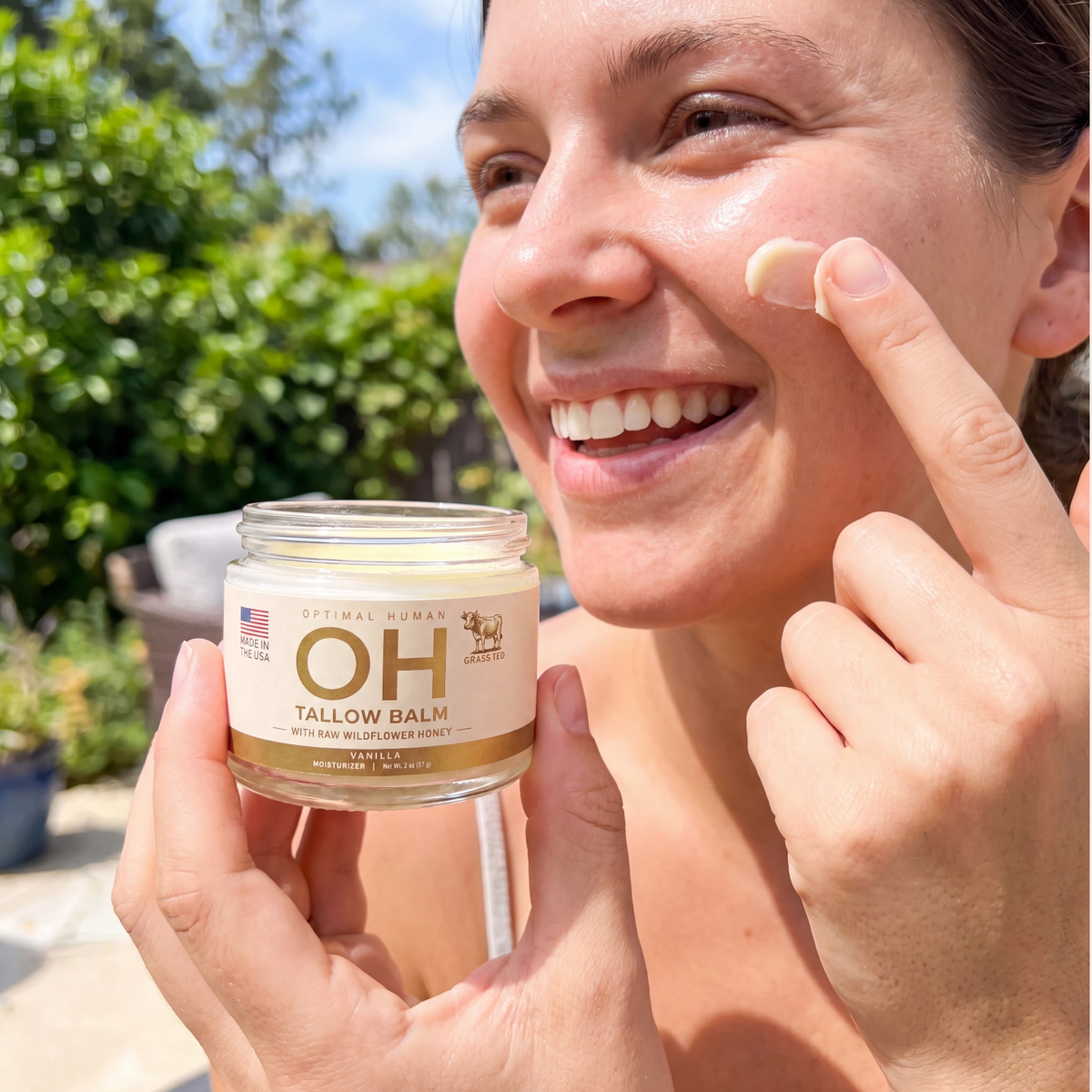 Grass-Fed Tallow Balm With Raw Honey