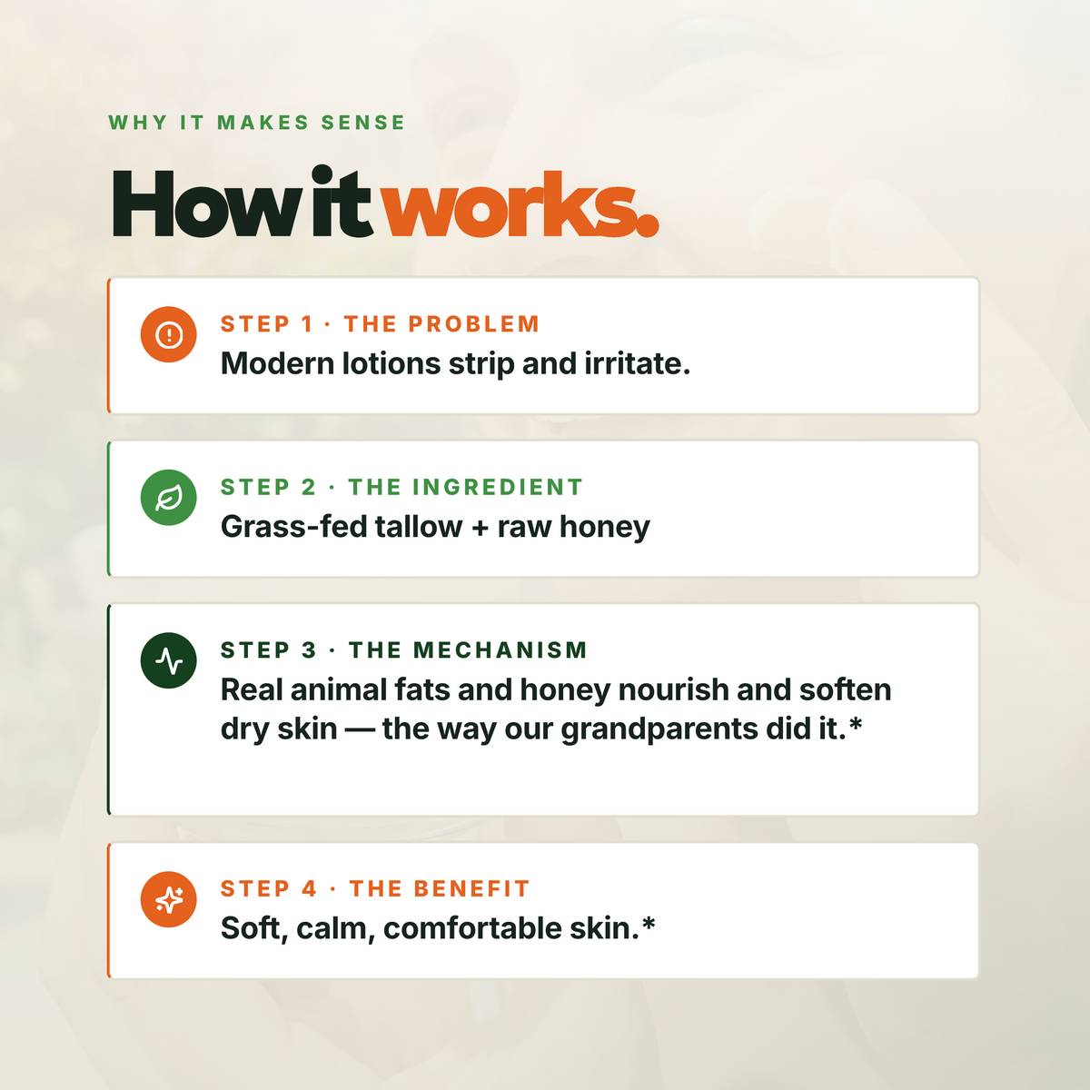 Grass-Fed Tallow Balm With Raw Honey