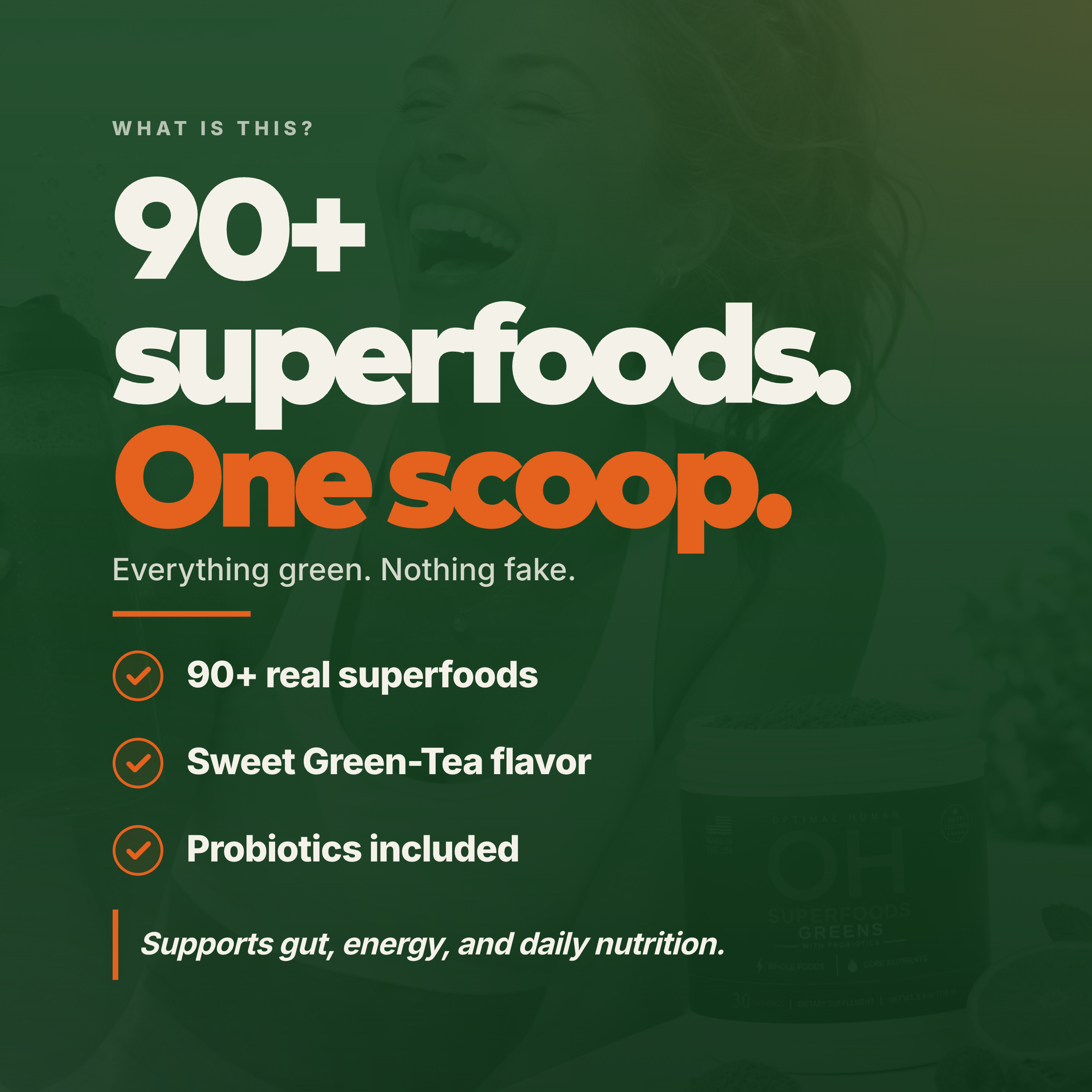 Superfood Greens Tub (30-Day Supply)