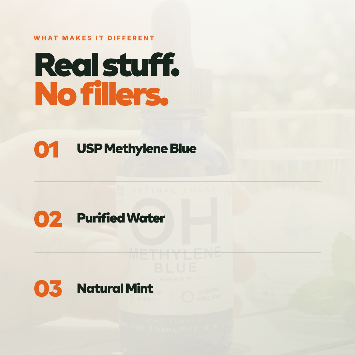 USP Grade Methylene Blue (Fresh Mint)