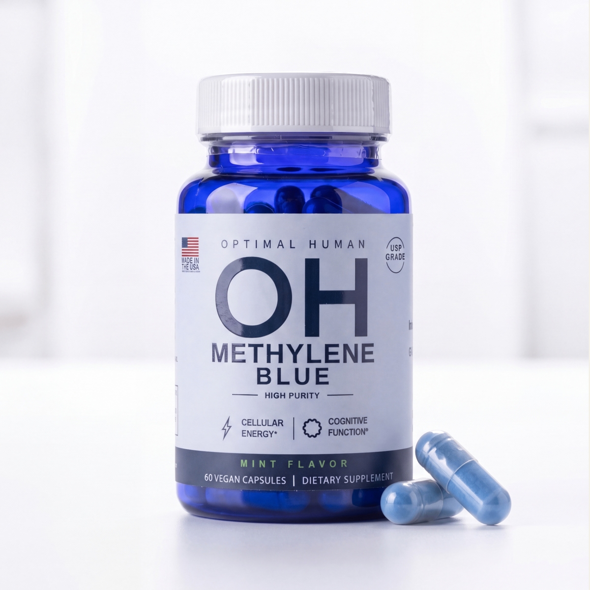USP Grade Methylene Blue 10mg Capsules