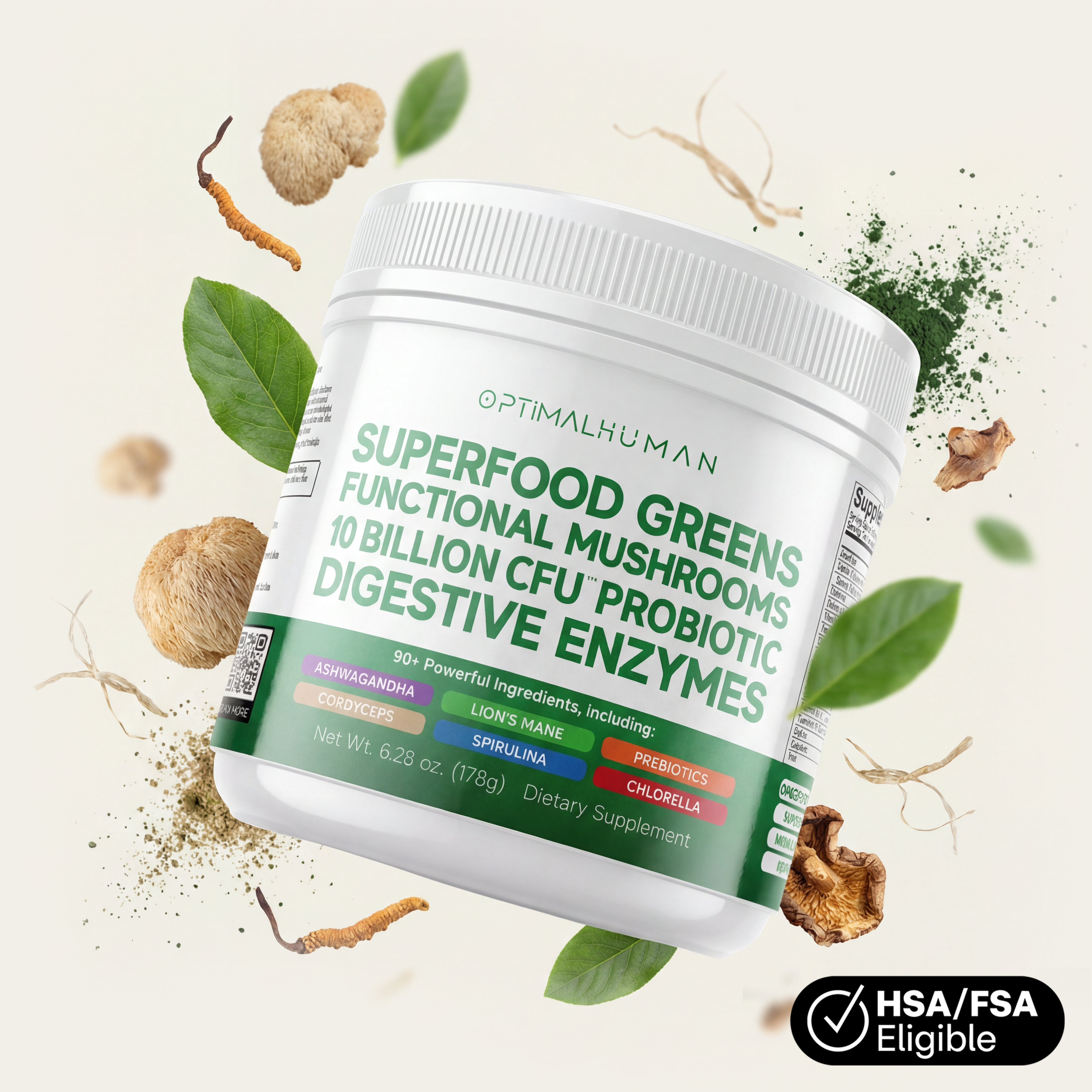Superfood Greens Tub (30-Day Supply)