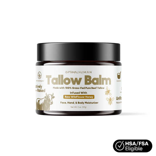 Grass-Fed Tallow Balm With Raw Honey