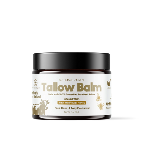 Grass-Fed Tallow Balm With Raw Honey