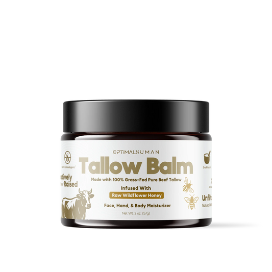 Grass-Fed Tallow Balm With Raw Honey