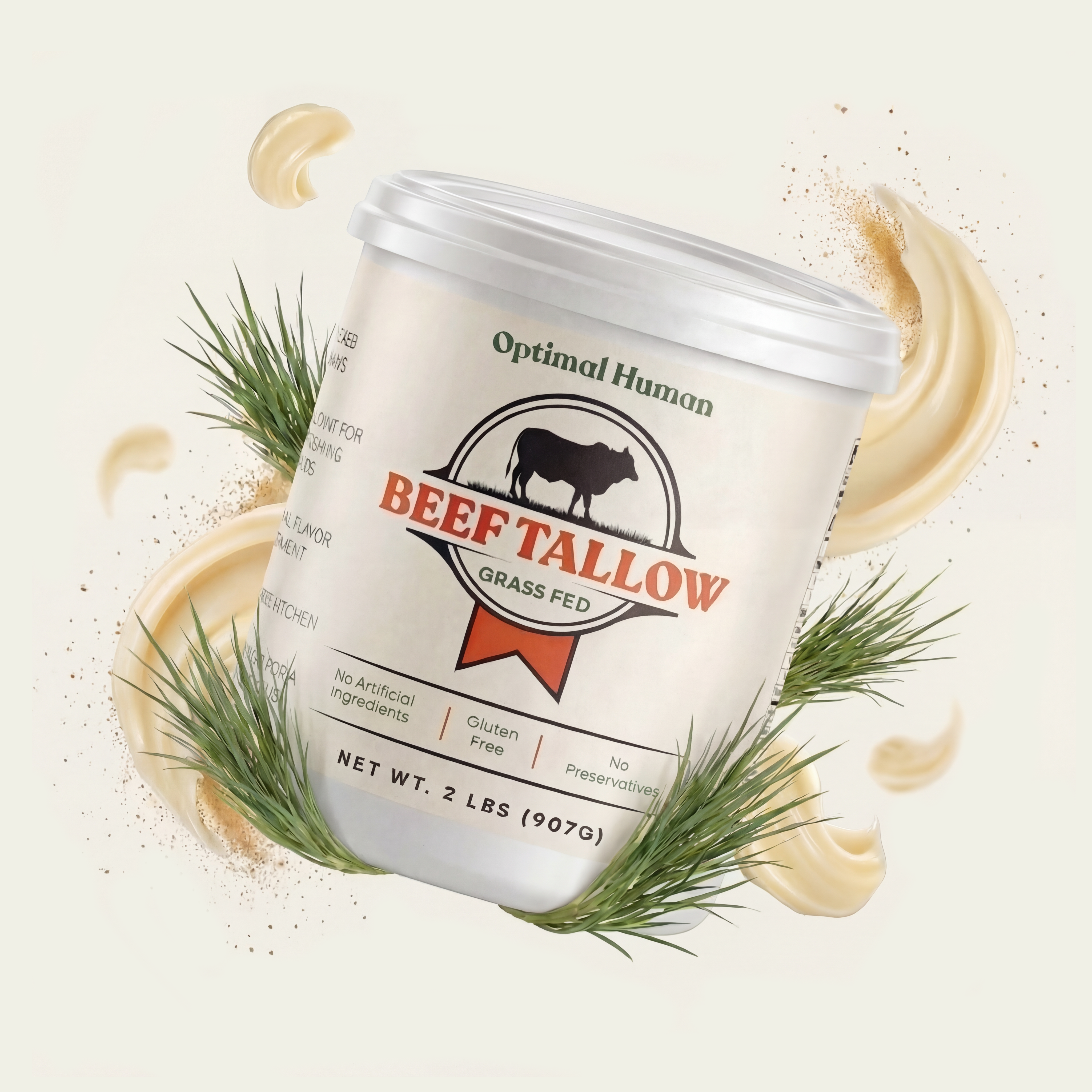 Pure Grass-Fed Beef Tallow